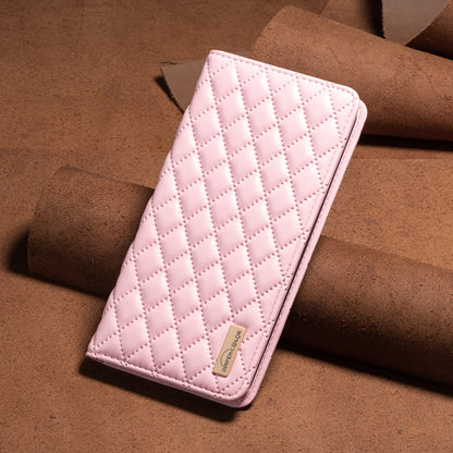 For Xiaomi Redmi K70 / K70 Pro Diamond Lattice Magnetic Leather Flip Phone Case(Pink) - K70 Pro Cases by PMC Jewellery | Online Shopping South Africa | PMC Jewellery | Buy Now Pay Later Mobicred