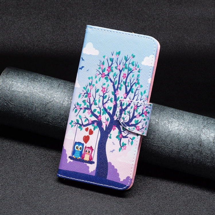 For Xiaomi Redmi 13C Colored Drawing Pattern Leather Phone Case(Owl) - 13C Cases by PMC TechLife | Online Shopping South Africa | PMC TechLife | Buy Now Pay Later Mobicred