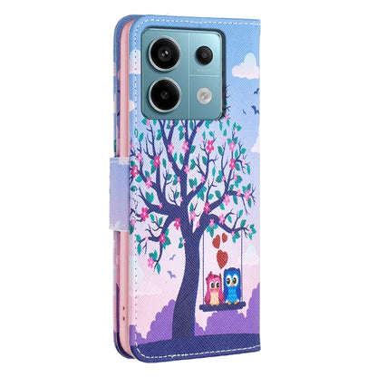 For Xiaomi Redmi Note 13 Pro 4G Global Colored Drawing Pattern Leather Phone Case(Owl) - Note 13 Pro Cases by PMC Jewellery | Online Shopping South Africa | PMC Jewellery | Buy Now Pay Later Mobicred