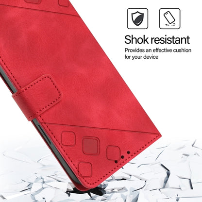 For Xiaomi Redmi K70 / K70 Pro Skin Feel Embossed Leather Phone Case(Red) - K70 Cases by PMC Jewellery | Online Shopping South Africa | PMC Jewellery | Buy Now Pay Later Mobicred