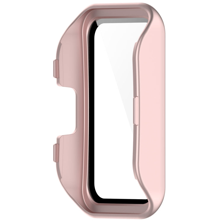 For Huawei Band 9 / 8 PC + Tempered Film Integrated Protective Watch Case(Matte Powder) - Watch Cases by PMC Jewellery | Online Shopping South Africa | PMC Jewellery