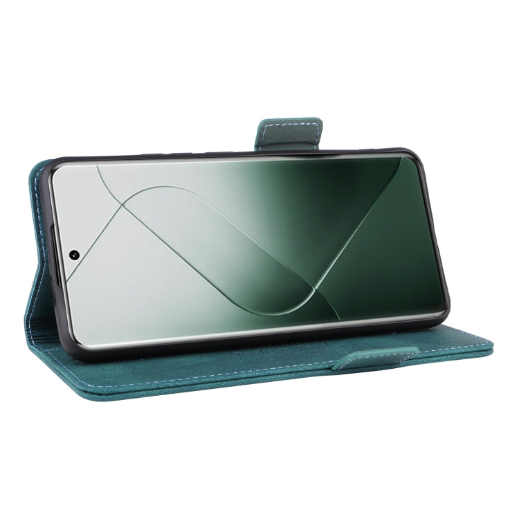 For Xiaomi 14 Pro Magnetic Clasp Leather Phone Case(Green) - 14 Pro Cases by PMC Jewellery | Online Shopping South Africa | PMC Jewellery | Buy Now Pay Later Mobicred