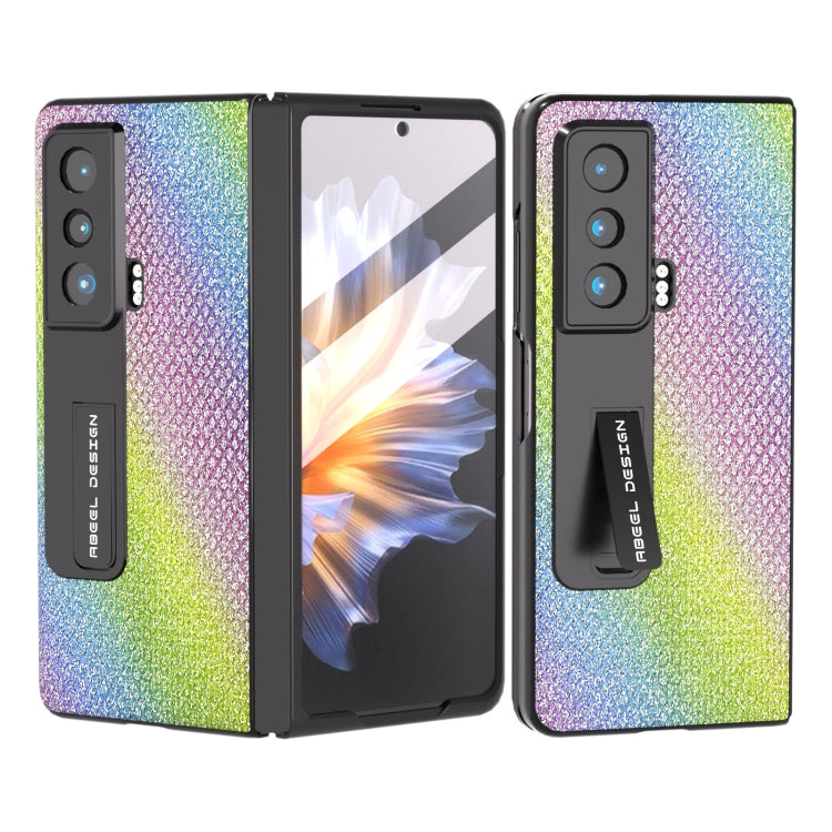 For Honor Magic Vs ABEEL Integrated Diamond Series Phone Case with Holder(Rainbow) - Honor Cases by PMC TechLife | Online Shopping South Africa | PMC TechLife | Buy Now Pay Later Mobicred