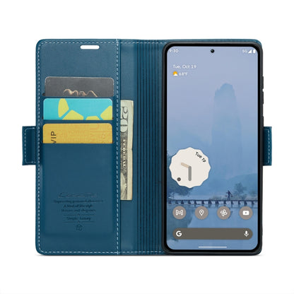 For Google Pixel 9 Pro XL CaseMe 023 Butterfly Buckle Litchi Texture RFID Anti-theft Leather Phone Case(Blue) - Google Cases by CaseMe | Online Shopping South Africa | PMC Jewellery | Buy Now Pay Later Mobicred