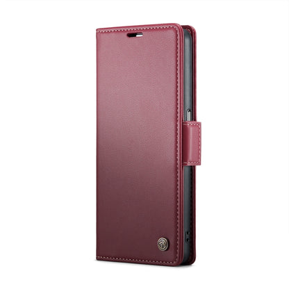 For OPPO A77 4G Global / A57e 4G CaseMe 023 Butterfly Buckle Litchi Texture RFID Anti-theft Leather Phone Case(Wine Red) - OPPO Cases by CaseMe | Online Shopping South Africa | PMC Jewellery | Buy Now Pay Later Mobicred