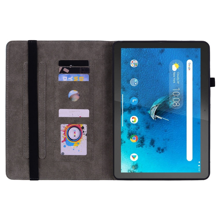 For Lenovo M10 Butterfly Rose Embossed Leather Tablet Case(Red) - Lenovo by PMC TechLife | Online Shopping South Africa | PMC TechLife | Buy Now Pay Later Mobicred