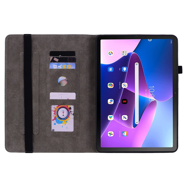For Lenovo Tab M10 Plus 10.6 3rd Gen Butterfly Rose Embossed Leather Tablet Case(Pink) - Lenovo by PMC TechLife | Online Shopping South Africa | PMC TechLife | Buy Now Pay Later Mobicred