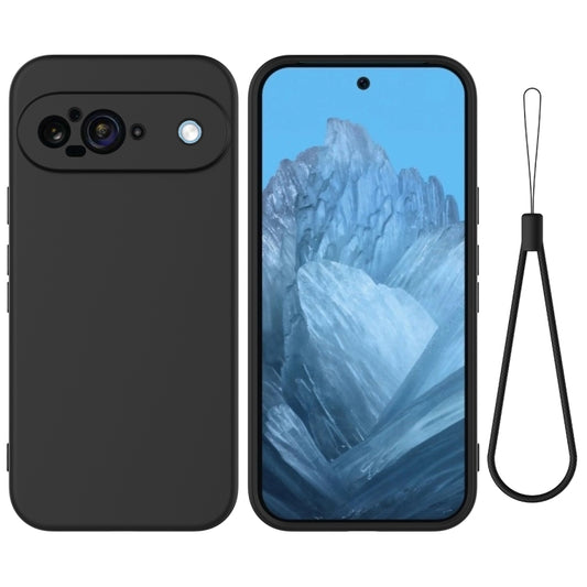 For Google Pixel 9 Pure Color Liquid Silicone Shockproof Phone Case(Black) - Google Cases by PMC Jewellery | Online Shopping South Africa | PMC Jewellery | Buy Now Pay Later Mobicred