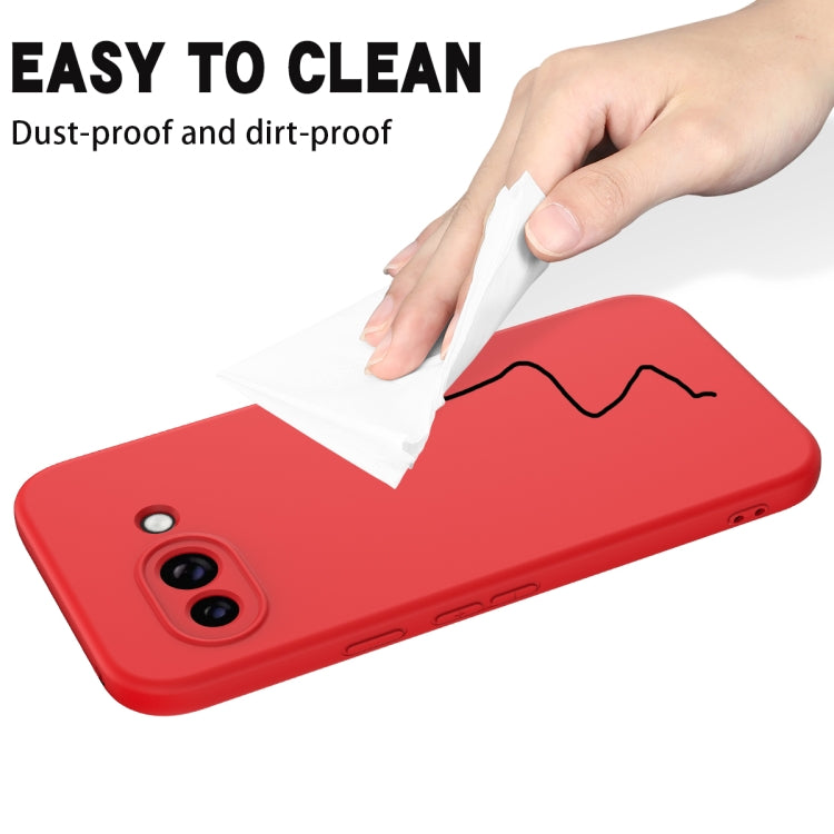 For Google Pixel 9a Pure Color Liquid Silicone Shockproof Phone Case(Red) - free shipping - PMC TechLife - Order now!