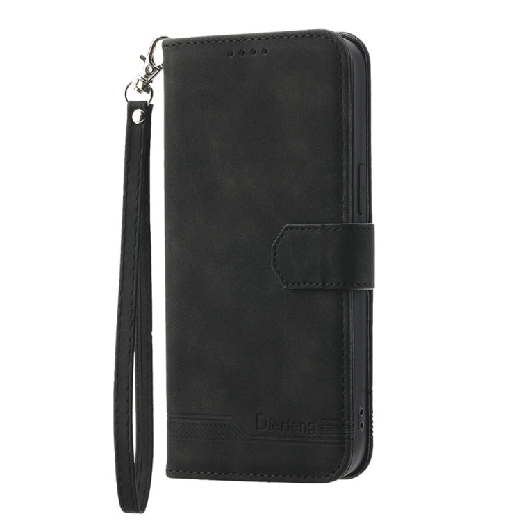 For Xiaomi Redmi A3 Dierfeng Dream Line TPU + PU Leather Phone Case(Black) - Xiaomi Cases by PMC TechLife | Online Shopping South Africa | PMC TechLife | Buy Now Pay Later Mobicred