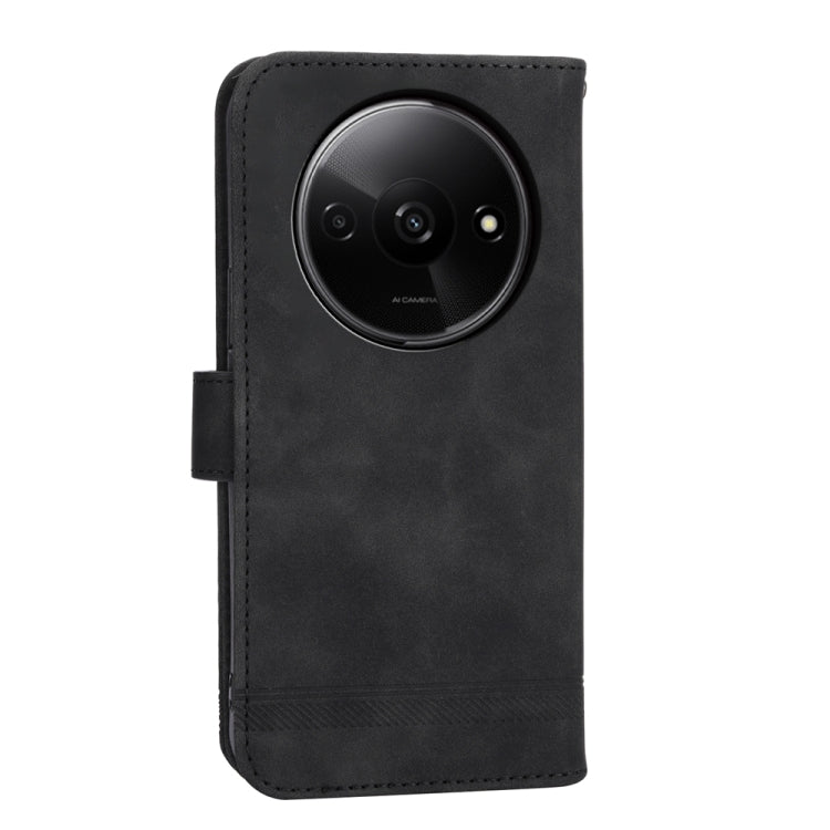 For Xiaomi Redmi A3 Dierfeng Dream Line TPU + PU Leather Phone Case(Black) - Xiaomi Cases by PMC TechLife | Online Shopping South Africa | PMC TechLife | Buy Now Pay Later Mobicred