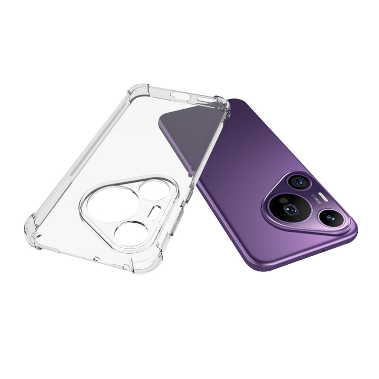 For Huawei Pura 70 Pro / 70 Pro+ Shockproof Non-slip Thickening TPU Phone Case(Transparent) - Huawei Cases by PMC Jewellery | Online Shopping South Africa | PMC Jewellery | Buy Now Pay Later Mobicred