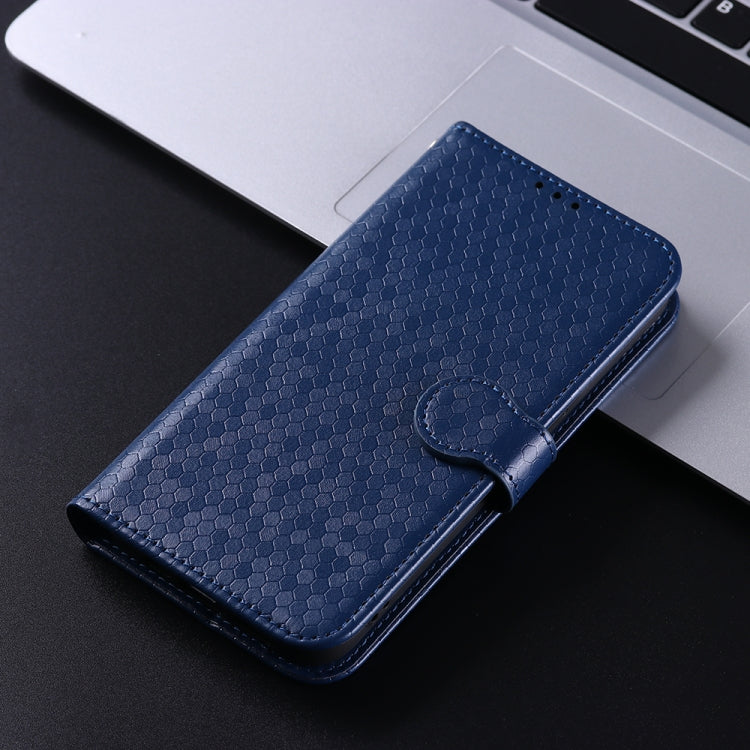 For Google Pixel 9 Honeycomb Dot Texture Leather Phone Case(Blue) - Google Cases by PMC Jewellery | Online Shopping South Africa | PMC Jewellery | Buy Now Pay Later Mobicred