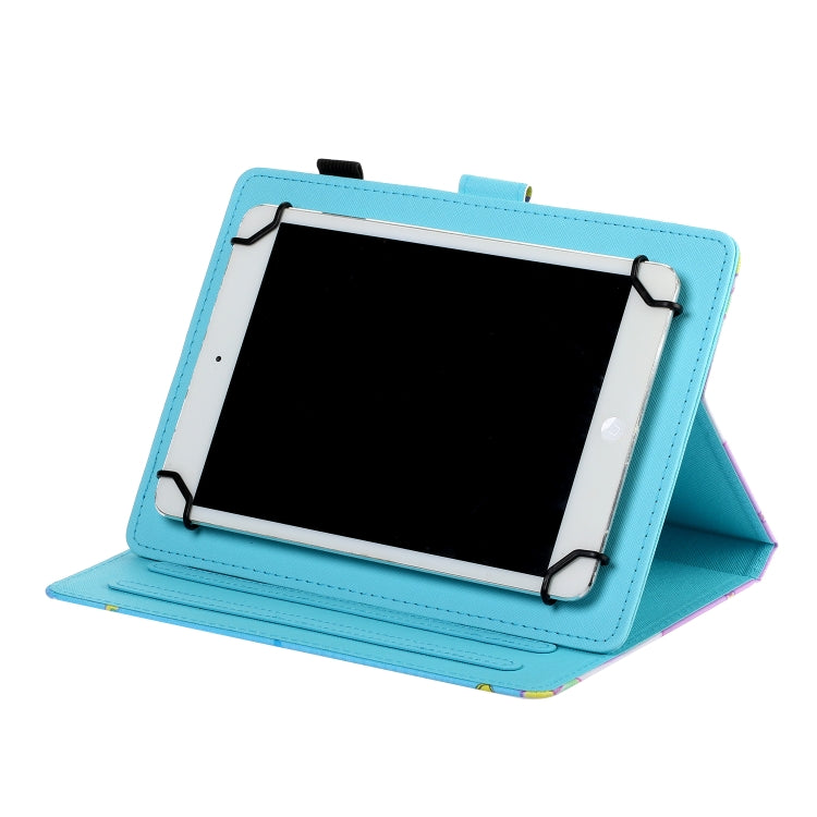 For 10 inch Universal Tablet PC Colored Drawing Pattern Horizontal Flip Leather Case with Holder & Card Slots(Mermaid) - 10 - 11 inch by PMC TechLife | Online Shopping South Africa | PMC TechLife | Buy Now Pay Later Mobicred