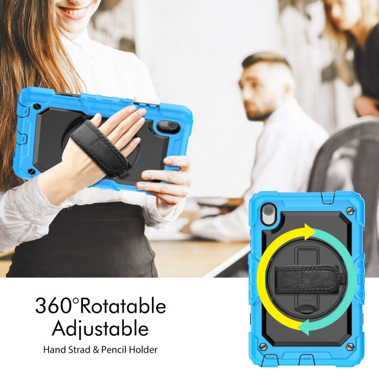 For Lenovo Tab M8 HD 2020/2019 Silicone Hybrid PC Tablet Case with Shoulder Strap(Light Blue) - Lenovo by PMC TechLife | Online Shopping South Africa | PMC TechLife | Buy Now Pay Later Mobicred