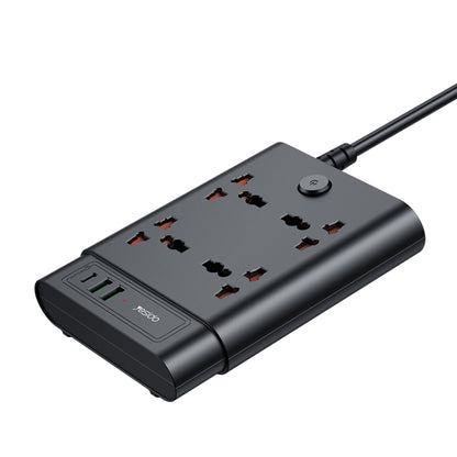 Yesido MC-11 4 Plugs + PD 20W+2 QC3.0 Ports 2650W Multi-functional High Power Socket(EU Plug) - Extension Socket by Yesido | Online Shopping South Africa | PMC Jewellery | Buy Now Pay Later Mobicred