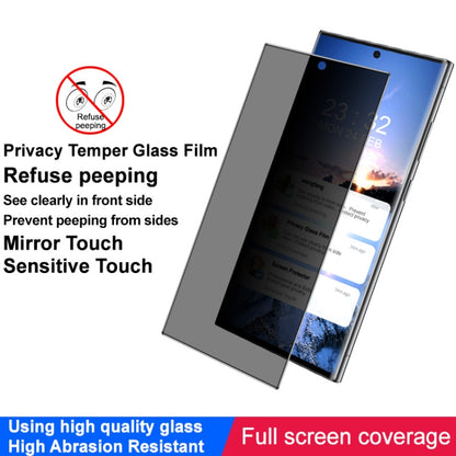 For Samsung Galaxy S24 Ultra 5G imak HD Full Screen Anti-spy Tempered Glass Protective Film - Galaxy S24 Ultra 5G Tempered Glass by imak | Online Shopping South Africa | PMC Jewellery