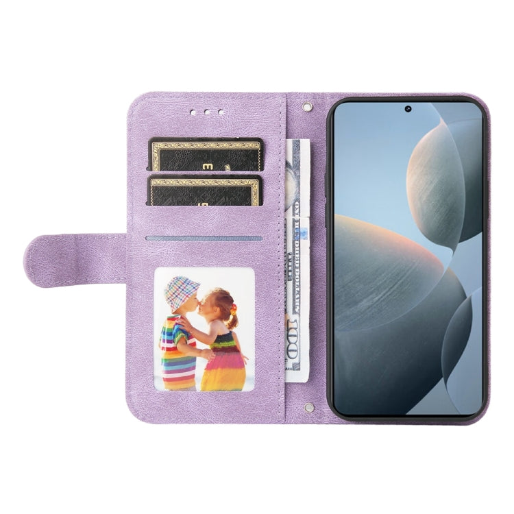 For Xiaomi Redmi K70 / K70 Pro Skin Feel Life Tree Metal Button Leather Phone Case(Purple) - K70 Pro Cases by PMC Jewellery | Online Shopping South Africa | PMC Jewellery | Buy Now Pay Later Mobicred