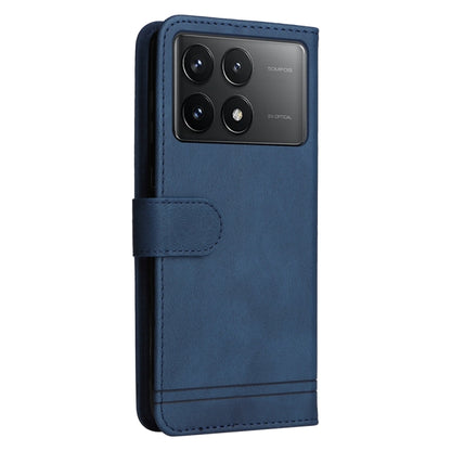 For Xiaomi Redmi K70 / K70 Pro Skin Feel Life Tree Metal Button Leather Phone Case(Blue) - K70 Pro Cases by PMC Jewellery | Online Shopping South Africa | PMC Jewellery | Buy Now Pay Later Mobicred