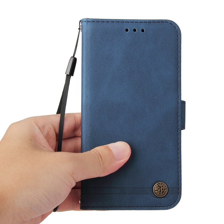 For Xiaomi Redmi K70 / K70 Pro Skin Feel Life Tree Metal Button Leather Phone Case(Blue) - K70 Pro Cases by PMC Jewellery | Online Shopping South Africa | PMC Jewellery | Buy Now Pay Later Mobicred