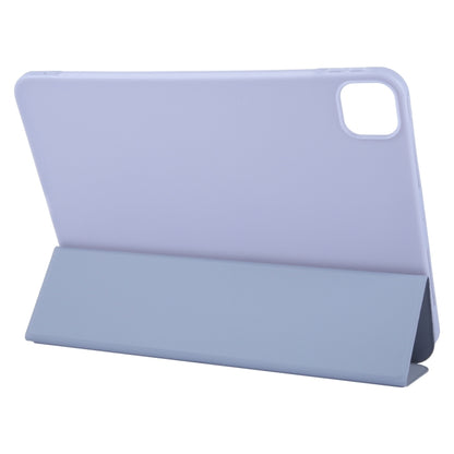 For iPad Air 11 2024 GEBEI 3-folding Holder Shockproof Flip Leather Tablet Case(Light Purple) - iPad Air 11 2024 Cases by GEBEI | Online Shopping South Africa | PMC Jewellery | Buy Now Pay Later Mobicred