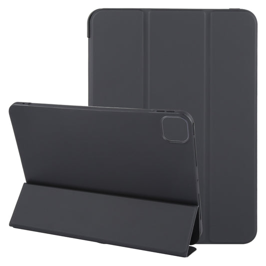 For iPad Air 11 2024 GEBEI 3-folding Holder Shockproof Flip Leather Tablet Case(Black) - iPad Air 11 2024 Cases by GEBEI | Online Shopping South Africa | PMC Jewellery | Buy Now Pay Later Mobicred