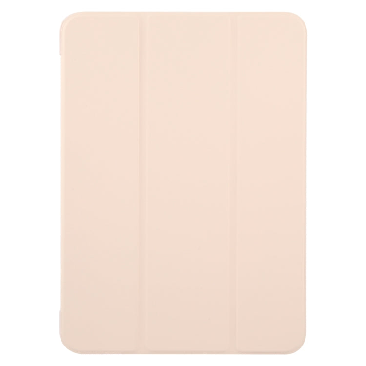 For iPad Pro 11 2024 GEBEI 3-folding Holder Shockproof Flip Leather Tablet Case(Pink) - iPad Pro 11 2024 Cases by GEBEI | Online Shopping South Africa | PMC Jewellery | Buy Now Pay Later Mobicred