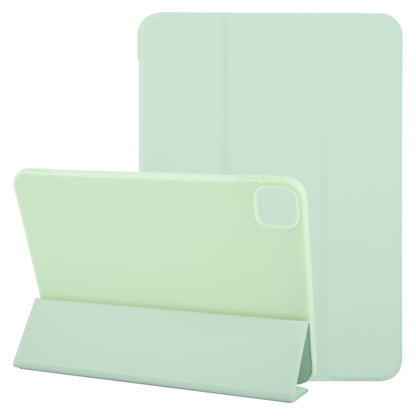 For iPad Pro 11 2024 GEBEI 3-folding Holder Shockproof Flip Leather Tablet Case(Green) - iPad Pro 11 2024 Cases by GEBEI | Online Shopping South Africa | PMC Jewellery | Buy Now Pay Later Mobicred