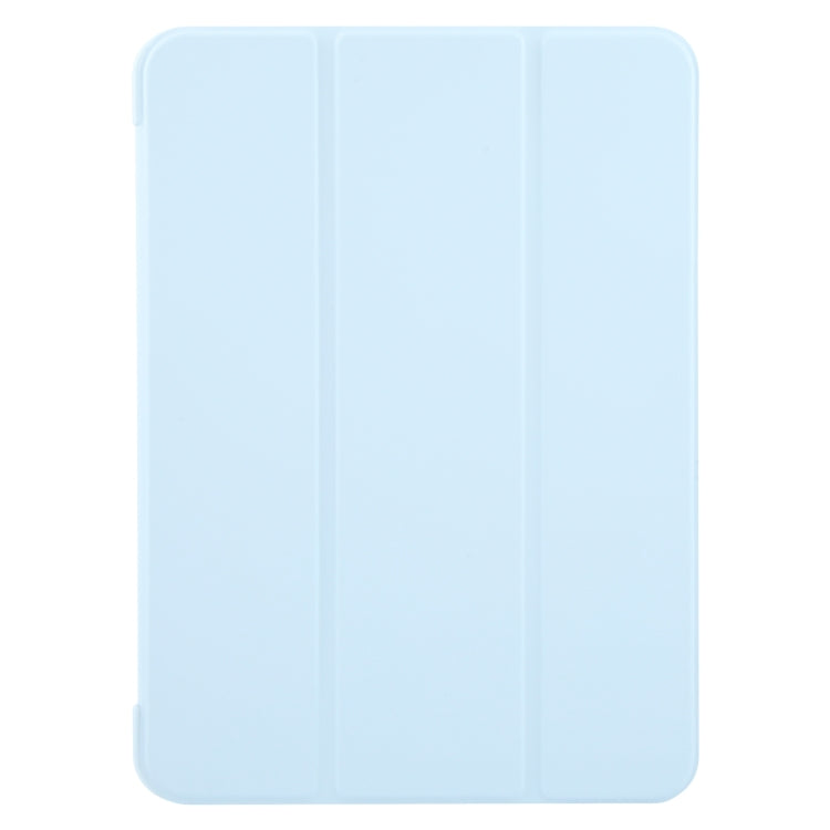 For iPad Pro 13 2024 GEBEI 3-folding Holder Shockproof Flip Leather Tablet Case(Sky Blue) - iPad Pro 13 2024 Cases by GEBEI | Online Shopping South Africa | PMC Jewellery | Buy Now Pay Later Mobicred