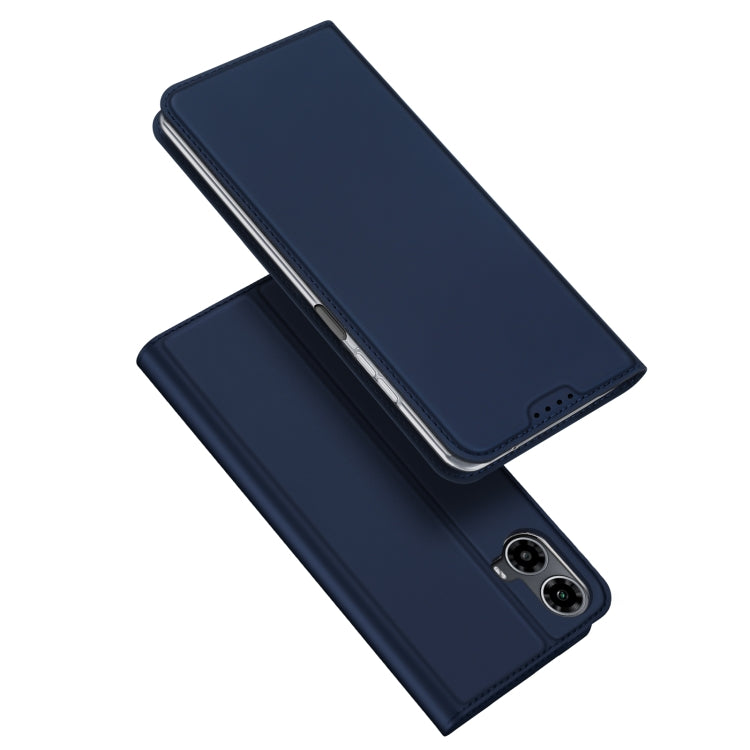 For Motorola Moto G34 DUX DUCIS Skin Pro Series Flip Leather Phone Case(Blue) - Motorola Cases by DUX DUCIS | Online Shopping South Africa | PMC Jewellery | Buy Now Pay Later Mobicred