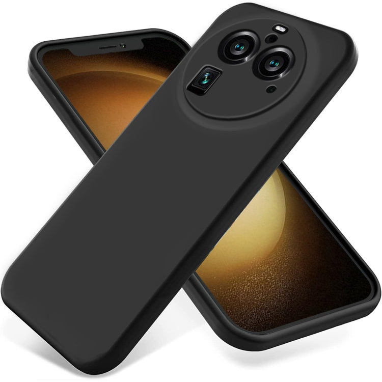 For OPPO Find X6 Pro Pure Color Liquid Silicone Shockproof Phone Case(Black) - OPPO Cases by PMC TechLife | Online Shopping South Africa | PMC TechLife | Buy Now Pay Later Mobicred