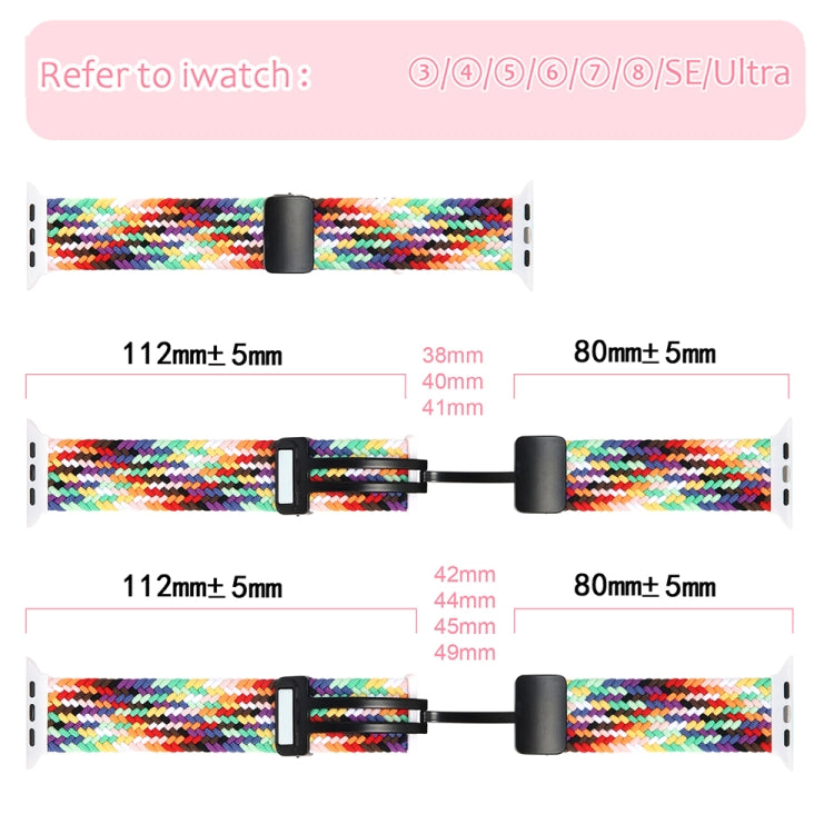 Magnetic Fold Clasp Woven Watch Band For Apple Watch Ultra 2 49mm(Grey) - free shipping - PMC Jewellery - Order now!