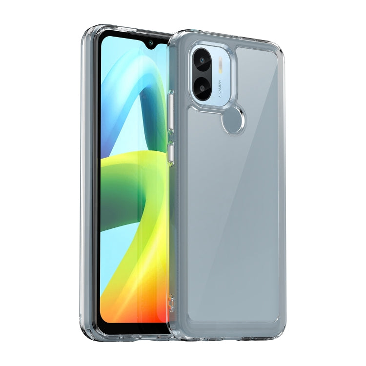 For Xiaomi Redmi A1+ Colorful Series Acrylic Hybrid TPU Phone Case(Transparent) - Xiaomi Cases by PMC Jewellery | Online Shopping South Africa | PMC Jewellery | Buy Now Pay Later Mobicred