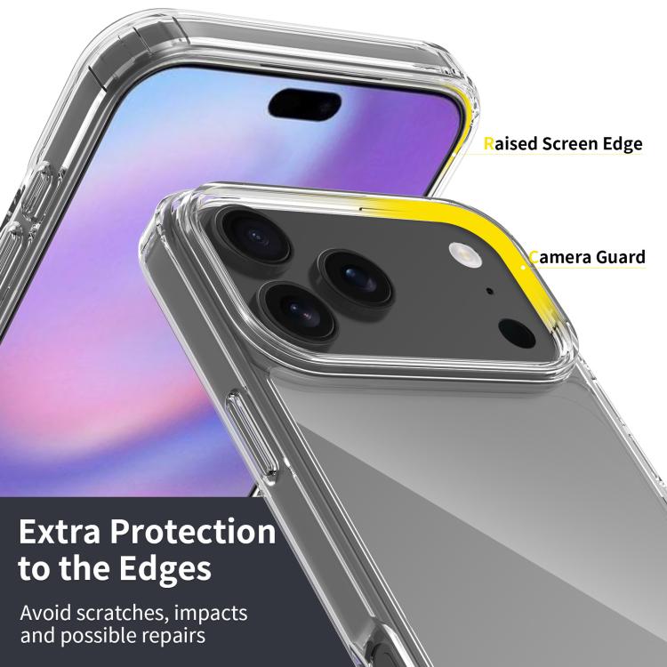 For iPhone 17 Pro Max Scratchproof Acrylic TPU Phone Case(Black) - free shipping - PMc TechLife - Order now!