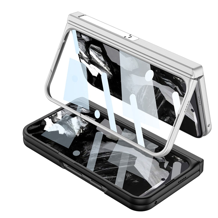 For Google Pixel 9 Pro Fold GKK Integrated Fold Hinge Full Coverage Phone Case with Holder(White) - free shipping - PMC Jewellery - Order now!