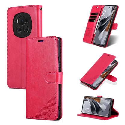 For Honor Magic6 AZNS Sheepskin Texture Flip Leather Phone Case(Red) - Honor Cases by AZNS | Online Shopping South Africa | PMC Jewellery | Buy Now Pay Later Mobicred