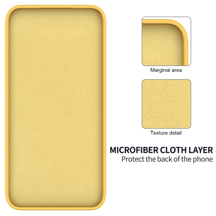 For Motorola Edge 50 Pro Pure Color Liquid Silicone Shockproof Phone Case(Yellow) - Motorola Cases by PMC TechLife | Online Shopping South Africa | PMC TechLife | Buy Now Pay Later Mobicred