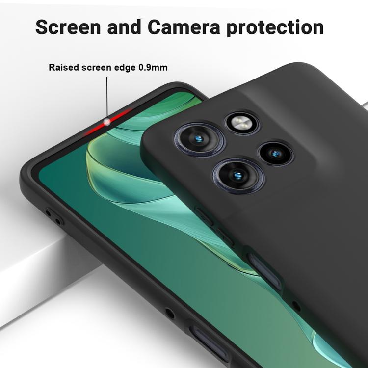 For Motorola Moto G Power 2025 Solid Color Liquid Silicone Dropproof Full Coverage Phone Case(Black) - free shipping - PMC TechLife - Order now!