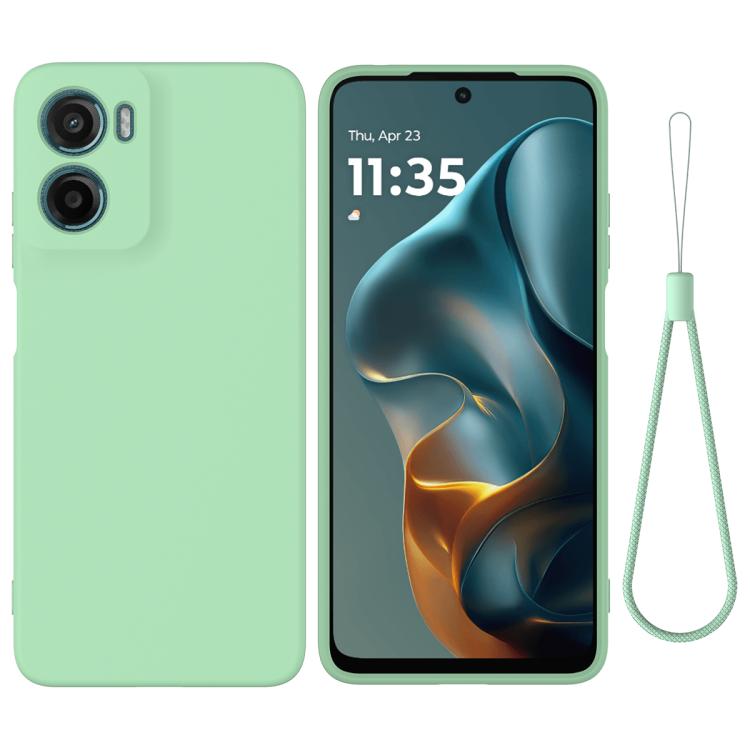For Motorola Moto G05 / E15 Solid Color Liquid Silicone Dropproof Full Coverage Phone Case(Green) - free shipping - PMC TechLife - Order now!
