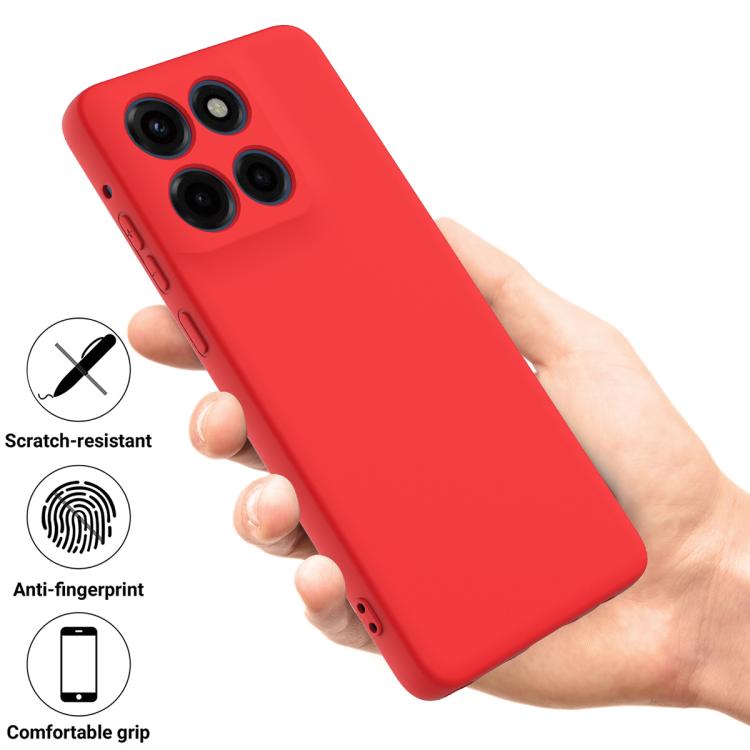 For Motorola Edge 60 Stylus Solid Color Liquid Silicone Dropproof Full Coverage Phone Case(Red) - free shipping - PMC TechLife - Order now!