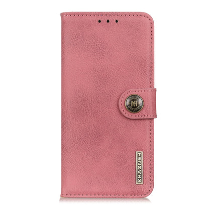 For OPPO A38 4G KHAZNEH Cowhide Texture Flip Leather Phone Case(Pink) - A38 Cases by PMC Jewellery | Online Shopping South Africa | PMC Jewellery | Buy Now Pay Later Mobicred