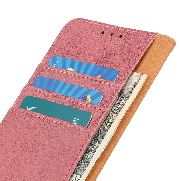 For OPPO A38 4G KHAZNEH Cowhide Texture Flip Leather Phone Case(Pink) - A38 Cases by PMC Jewellery | Online Shopping South Africa | PMC Jewellery | Buy Now Pay Later Mobicred