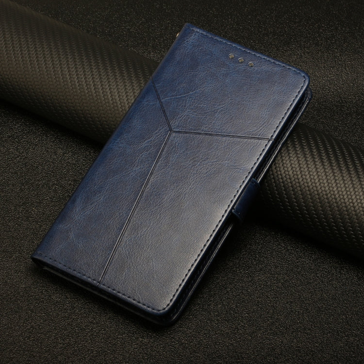 For iPhone 16 HT01 Y-shaped Pattern Flip Leather Phone Case(Blue) - iPhone 16 Cases by PMC TechLife | Online Shopping South Africa | PMC TechLife | Buy Now Pay Later Mobicred
