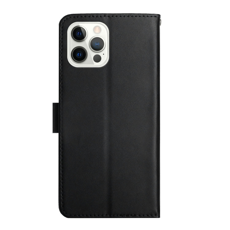 For iPhone 16 Pro Max Genuine Leather Fingerprint-proof Flip Phone Case(Black) - iPhone 16 Pro Max Cases by PMC TechLife | Online Shopping South Africa | PMC TechLife | Buy Now Pay Later Mobicred