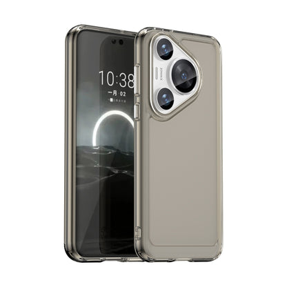 For Huawei Pura 70 Pro Candy Series TPU Phone Case(Transparent Grey) - Huawei Cases by PMC Jewellery | Online Shopping South Africa | PMC Jewellery | Buy Now Pay Later Mobicred