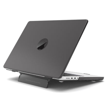 For Macbook Pro 16.2 2023 A2991/A2780 Frosted Translucent Laptop Protective Case(Black) - MacBook Pro Cases by PMC Jewellery | Online Shopping South Africa | PMC Jewellery | Buy Now Pay Later Mobicred