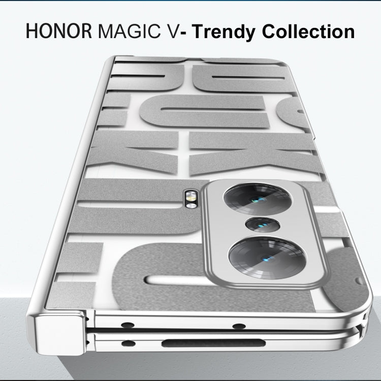 For Honor Magic V Integrated Electroplating Folding Phone Case with Hinge(Tyrant Gold) - Honor Cases by PMC TechLife | Online Shopping South Africa | PMC TechLife | Buy Now Pay Later Mobicred