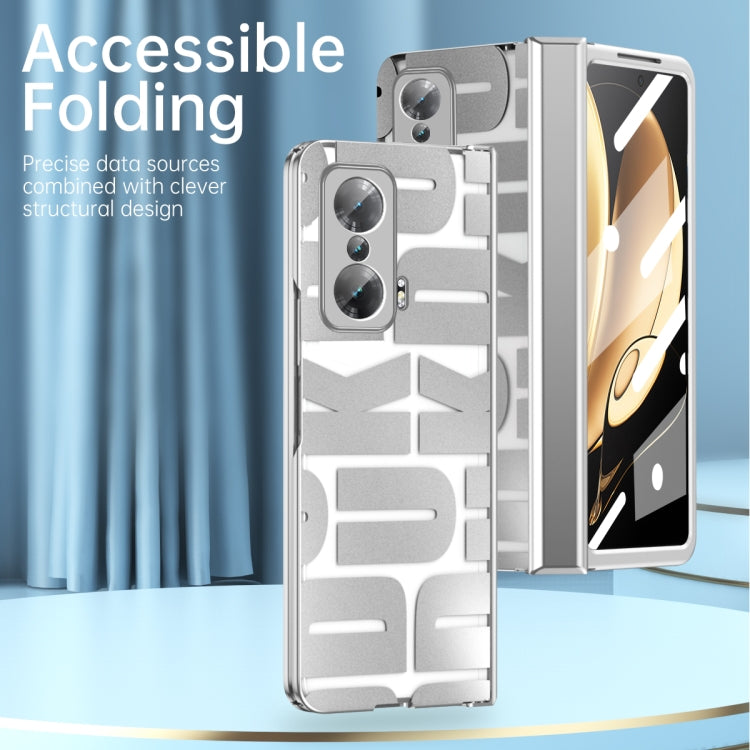 For Honor Magic V Integrated Electroplating Folding Phone Case with Hinge(Tyrant Gold) - Honor Cases by PMC TechLife | Online Shopping South Africa | PMC TechLife | Buy Now Pay Later Mobicred