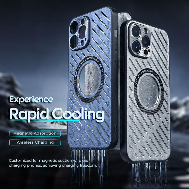 For iPhone 14 Plus R-JUST RJ57 CD Pattern MagSafe Cooling Phone Case(Black) - iPhone 14 Plus Cases by R-JUST | Online Shopping South Africa | PMC TechLife | Buy Now Pay Later Mobicred