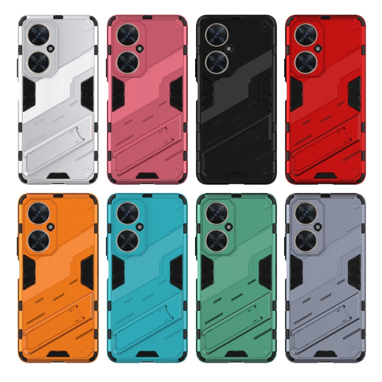 For Huawei nova 11i 4G Punk Armor 2 in 1 PC + TPU Phone Case with Holder(Blue) - Huawei Cases by PMC TechLife | Online Shopping South Africa | PMC TechLife | Buy Now Pay Later Mobicred